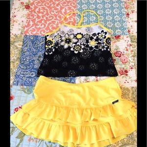 Zero Xposhur tankini top with matching skirt